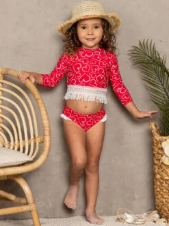 Weekend Getaway Rash Guard Two Piece Swimsuit -MEO Kid Clothing Shop SP20SWIM5RVH 6