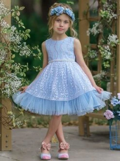 Pearl Princess Detailed Formal Dress -MEO Kid Clothing Shop SUM12CPDR2B 1 ba624cec 4f8f 4ea7 8582 0483339ea4fe