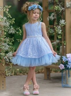 Pearl Princess Detailed Formal Dress -MEO Kid Clothing Shop SUM12CPDR2B 4 7ccfa9d8 dd02 44ab a6eb 66c9e07608a7