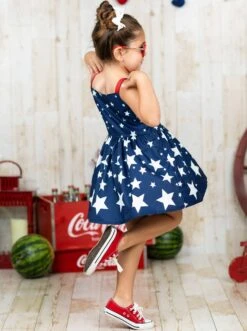 Star Studded Bow Ruffle Dress 13 Star Studded Bow Ruffle Dress -MEO Kid Clothing Shop SUM12DR24CABWS 17