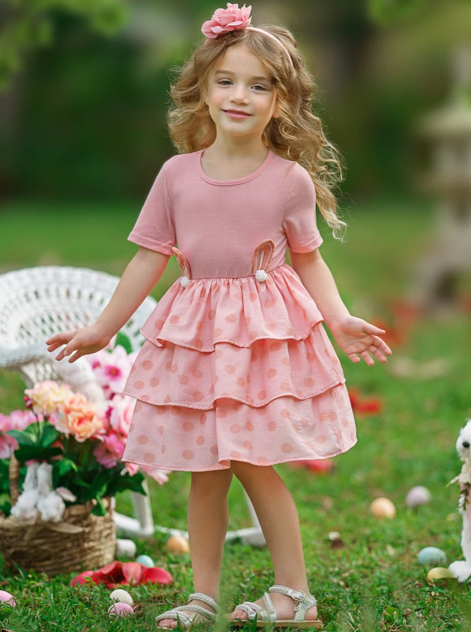 Earresistible Dotted Tiered Easter Dress 5 Earresistible Dotted Tiered Easter Dress - Image 3