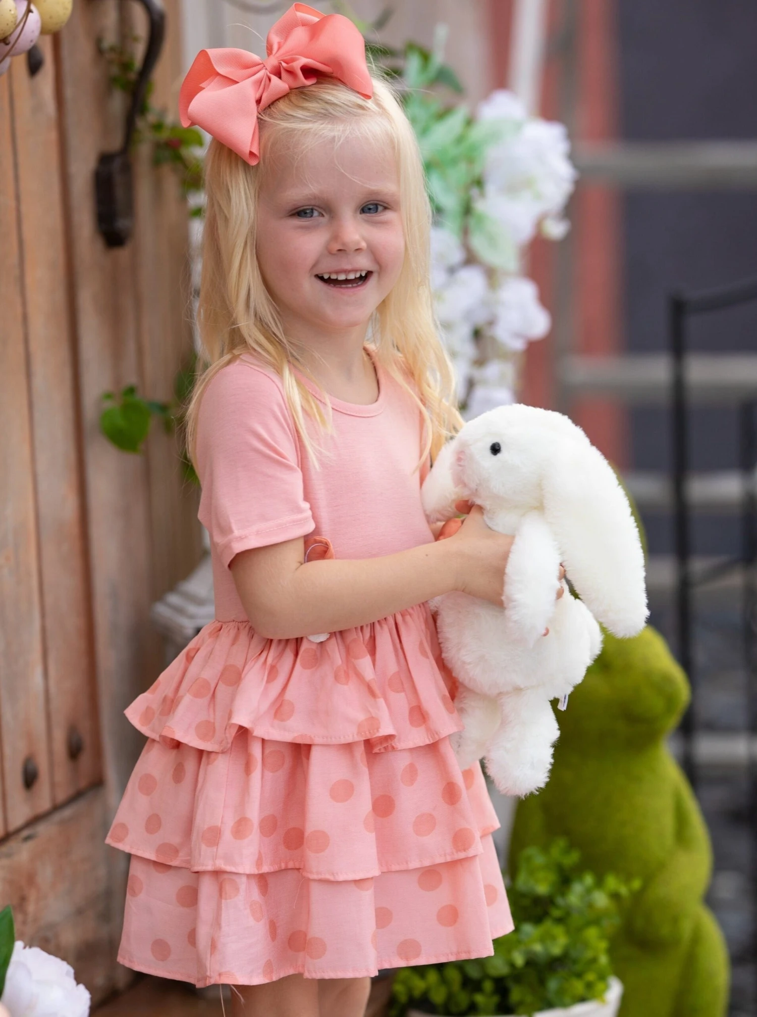 Earresistible Dotted Tiered Easter Dress 10 Earresistible Dotted Tiered Easter Dress - Image 8