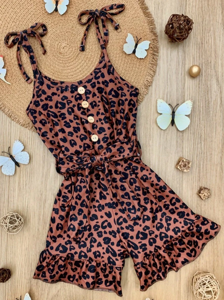 The Fashion Leopard Drawstring Romper 4 The Fashion Leopard Drawstring Romper - Image 2