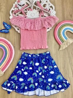 Walking On Rainbows Skirt Set