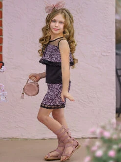 Leopard Therapy Shorts Set -MEO Kid Clothing Shop SUM12SET109CALLB 4 587f6811 2b89 458a 8bd2 72599071fbbb