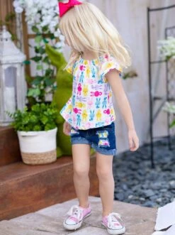 The Bunny Crew Patched Denim Shorts Set -MEO Kid Clothing Shop SUM12SET14CACBD 15