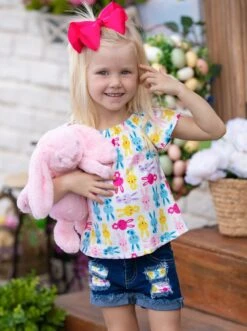 The Bunny Crew Patched Denim Shorts Set -MEO Kid Clothing Shop SUM12SET14CACBD 28