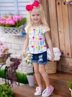 The Bunny Crew Patched Denim Shorts Set -MEO Kid Clothing Shop SUM12SET14CACBD 9