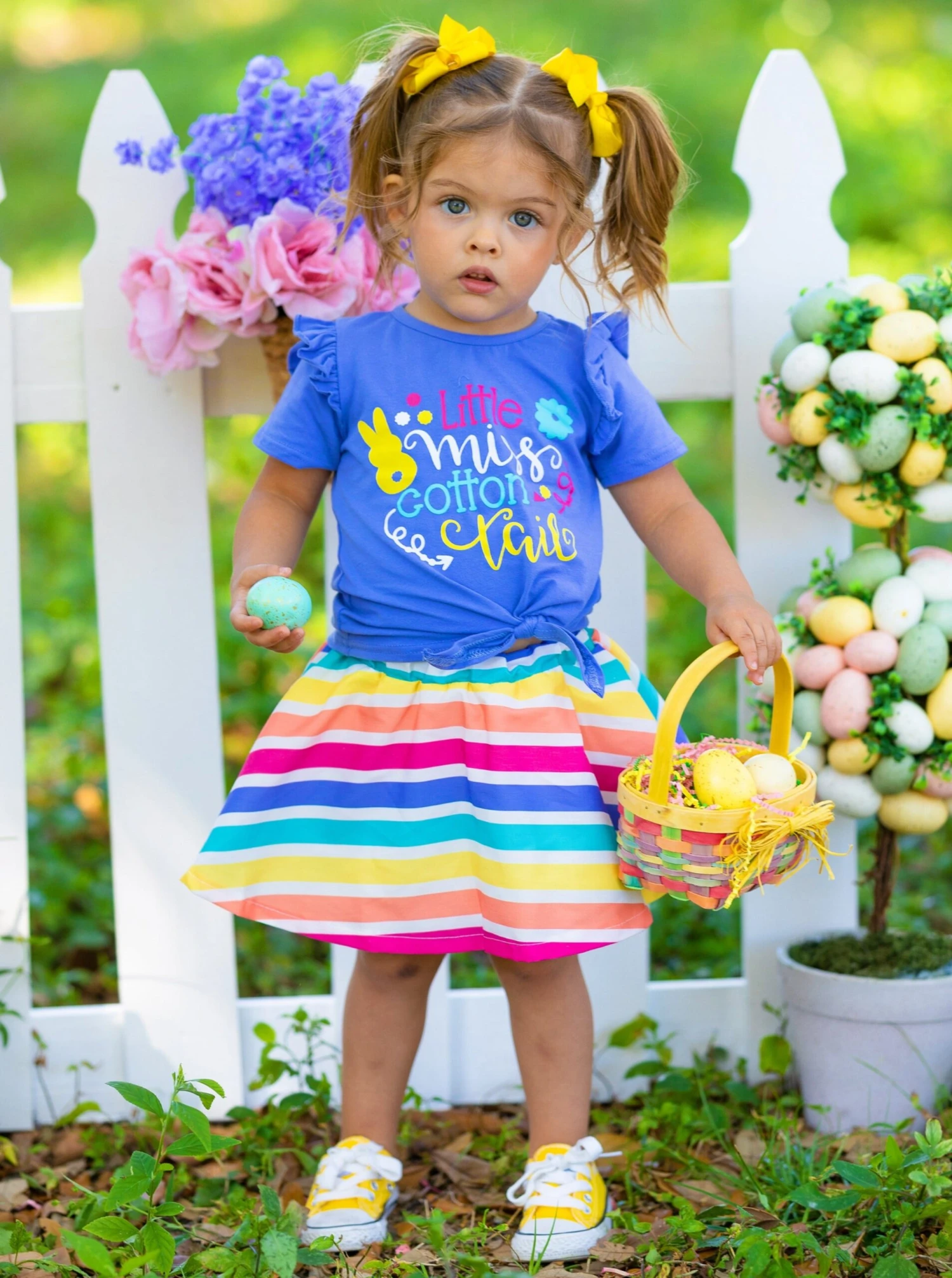 Little Miss Cotton Tail Rainbow Skirt Set 3 Little Miss Cotton Tail Rainbow Skirt Set