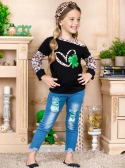 Cup Of Luck One Shoulder Long Sleeved Top -MEO Kid Clothing Shop SUM12TOP1CABLC 5
