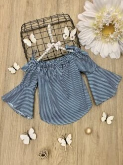 Let's Do Lunch Bell Sleeve Top -MEO Kid Clothing Shop SUM12TOP84CABWP