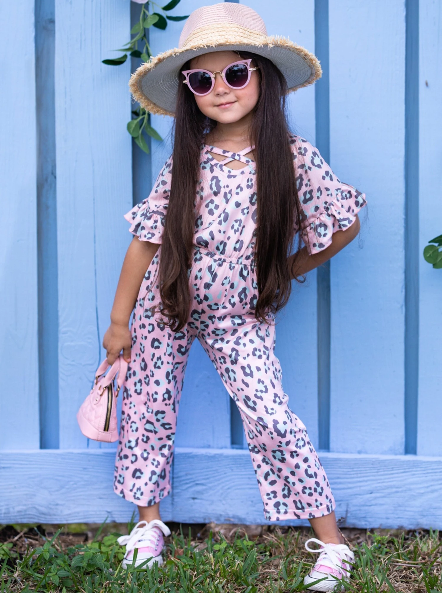 Spotted In Pink Ruffle Sleeve Jumpsuit 3 Spotted In Pink Ruffle Sleeve Jumpsuit