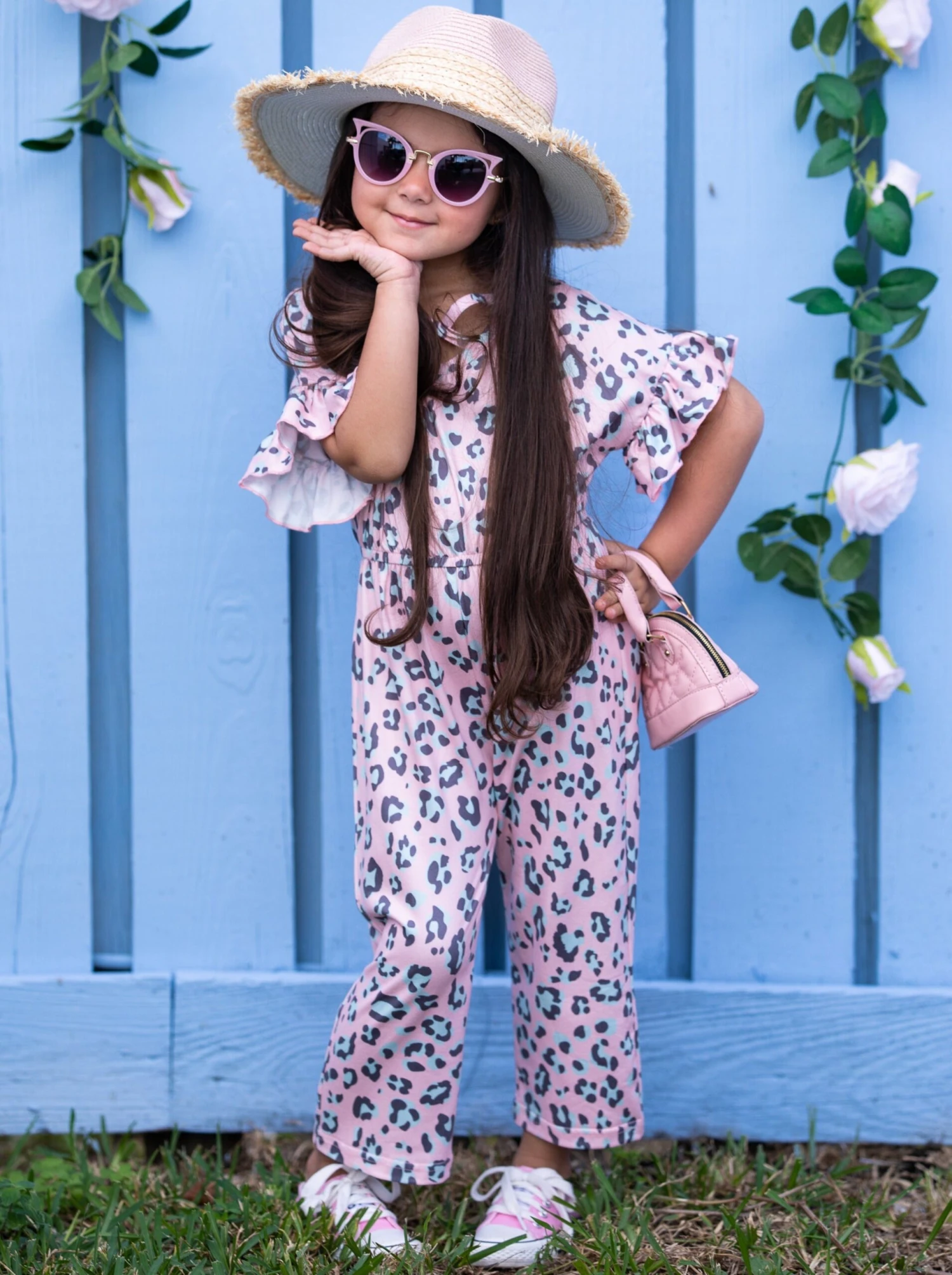 Spotted In Pink Ruffle Sleeve Jumpsuit 8 Spotted In Pink Ruffle Sleeve Jumpsuit - Image 6