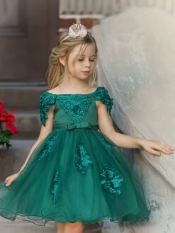 'Tis The Season Lace Applique Holiday Dress -MEO Kid Clothing Shop WIN91DR6CAG 1 313f1f8e 3d9e 49f4 a80c 1d53483ba4de