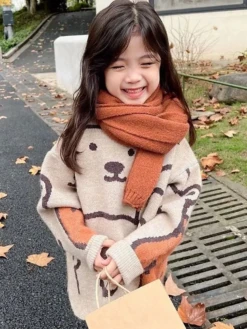 Friendly Bear Scalloped Sweater -MEO Kid Clothing Shop a6db88fcae8c43eb55f43a001e35a3da