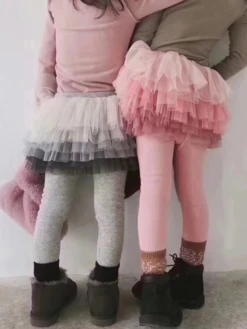 Girls Ombre Tutu Skirted Leggings