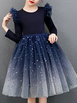 Oh Starry Night Sequin Tulle Party Dress -MEO Kid Clothing Shop d76326b8a1443c10a46a3b0b686e9295
