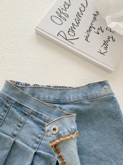 Only Want A Pleated Denim Skort -MEO Kid Clothing Shop f6d1bcbe1d8ae58be4e479c53e02a27b
