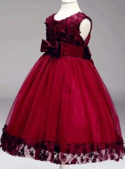 Precious Girl Special Occasion Christmas Party Dress -MEO Kid Clothing Shop girls a line sleeveless floral bow flower girl special occasion party dress burgundy 2t 20 39 99 40 59 2t3t 4t5y 6y6x spring dressy mia belle overseas 410