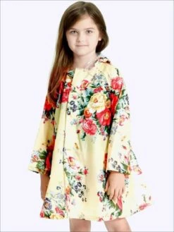 Girls Floral Print Hooded Transparent Raincoat -MEO Kid Clothing Shop girls floral print hooded transparent raincoat 20 39 99 40 59 10y12y 2t3t 4t5y jacket mia belle overseas fulfillment baby 161