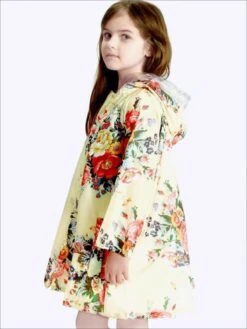 Girls Floral Print Hooded Transparent Raincoat -MEO Kid Clothing Shop girls floral print hooded transparent raincoat 20 39 99 40 59 10y12y 2t3t 4t5y jacket mia belle overseas fulfillment baby 162
