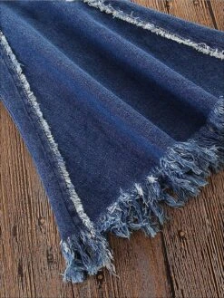 Frayed Flare Leg Jeans -MEO Kid Clothing Shop girls frayed hem cut out flare leg denims pants 20 39 99 40 59 2t3t 4t5y bfcutoff jeans mia belle overseas fulfillment baby 713