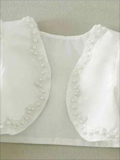 Girls Ivory Pearl Embellished Long Sleeve Bolero -MEO Kid Clothing Shop girls ivory pearl embellished long sleeve bolero 20 39 99 40 59 10y12y 4t5y 6y6x jacket mia belle overseas fulfillment baby 523