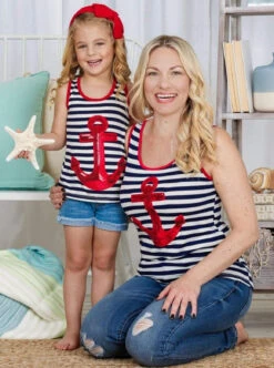 Mommy & Me Anchors Away Sequin Top -MEO Kid Clothing Shop girls mommy me striped sequin anchor applique tank top 19 99 and under 20 39 40 59 10y12y 2t3t mia belle baby 776 811101fe 6129 4385 aa7b b43f3e26de3d