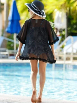 Sunshine All Day Caftan Cover-Up -MEO Kid Clothing Shop girls ruffled front tie caftan swimsuit cover up 20 39 99 10y12y 2t3t 4t5t 4t5y mia belle baby 354