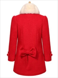 Girls Scalloped Lace Trimmed Fall Coat With Faux Fur Collar (Pink & Red) -MEO Kid Clothing Shop girls scalloped lace trimmed fall coat with faux fur collar pink red 20 39 99 40 59 10y12y 2t3t 4t5y jacket mia belle overseas fulfillment baby 220