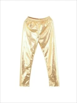 Girls Shiny Metallic Leggings ( 4 Color Options) -MEO Kid Clothing Shop girls shiny metallic leggings 4 color options gold 19 99 and under 20 39 40 59 10y12y 6x6y mia belle overseas fulfillment baby 950