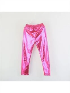 Girls Shiny Metallic Leggings ( 4 Color Options) -MEO Kid Clothing Shop girls shiny metallic leggings 4 color options rose red 19 99 and under 20 39 40 59 10y12y 6x6y mia belle overseas fulfillment baby 952