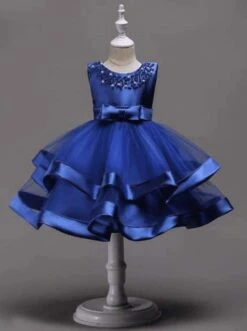 Little Royalty Sleeveless Tiered Princess Dress