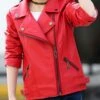 Girls Synthetic Leather Moto Jacket 2 Girls Synthetic Leather Moto Jacket -MEO Kid Clothing Shop girls synthetic leather moto jacket red 3t 40 59 99 10y12y 2t3t 4t5y 6x6y mia belle overseas fulfillment baby 303