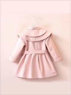Girls Tiered Lapel Collar Trench Coat With Belt -MEO Kid Clothing Shop girls tiered lapel collar trench coat with belt 20 39 99 40 59 2t3t 6x6y afterchristmas jacket mia belle overseas fulfillment baby 908