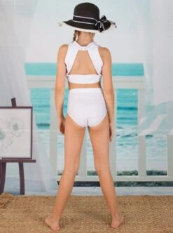 Miss Fashionista Two Piece Swimsuit & Cover Up Set -MEO Kid Clothing Shop girls two piece high rise bikini with jacket cover up 20 39 99 40 59 10y12y black swimsuit mia belle baby 949