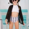 Miss Fashionista Two Piece Swimsuit & Cover Up Set -MEO Kid Clothing Shop girls two piece high rise bikini with jacket cover up white 8y 20 39 99 40 59 10y12y black swimsuit mia belle baby 924