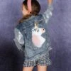 Jean Queen Unicorn Sequin Denim Jacket -MEO Kid Clothing Shop girls unicorn applique sequin long sleeve denim jacket 20 39 99 40 59 10y12y 2t3t 4t5y mia belle overseas fulfillment baby 789