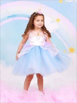 Girls Unicorn Magic Party Tutu Dress -MEO Kid Clothing Shop girls unicorn party tutu dress 20 39 99 40 59 10y12y 2t3t 4t5y spring dressy mia belle baby 255