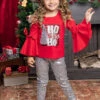 Ho Ho Ho Bell Sleeve Top & Sequin Legging Set -MEO Kid Clothing Shop halloween 1 af05be2c a300 465b 951e 074d803859f8
