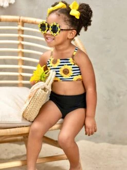 The Bright Sunflower Two Piece Swimsuit -MEO Kid Clothing Shop image e940a203 364e 4176 87ad 98ba48c42a33