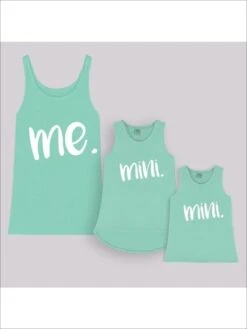 Mint "Me & Mini" Tops For Mom & Daughter