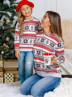 Mommy & Me Winter Snowflake Hoodie