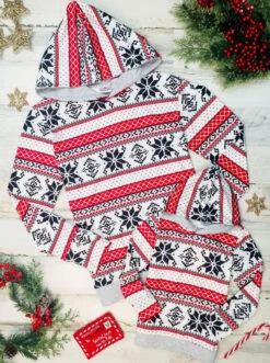 Mommy & Me Winter Snowflake Hoodie -MEO Kid Clothing Shop mommy and me winter snowflake hoodie multicolor 2t 20 39 99 40 59 10y12y 2t3t 4t5y top mia belle baby 969