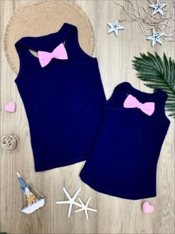 Mommy & Me Back Bow Anchor & Heart Tank -MEO Kid Clothing Shop mommy me back bow anchor heart tank 19 99 and under 20 39 40 59 10y12y 2t3t top mia belle baby 564