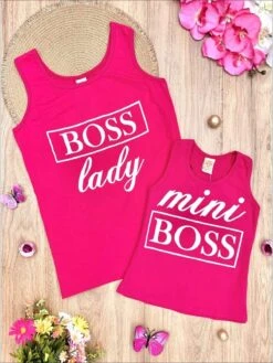 Mommy & Me Boss Besties Tank Top -MEO Kid Clothing Shop mommy me boss lady mini graphic tank hot pink 2t3t 19 99 and under 20 39 40 59 10y12y top mia belle baby 225 879c84e6 152d 48ae abdb 9b7bbd517c54